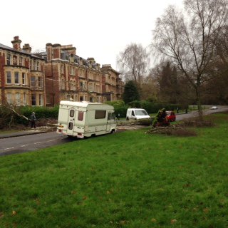 AlpAdvTour's tweet photo. Motorhome in Bristol had a lucky escape in the wind last night. Hope everyone else is ok? https://t.co/TxY6EJ0wAU