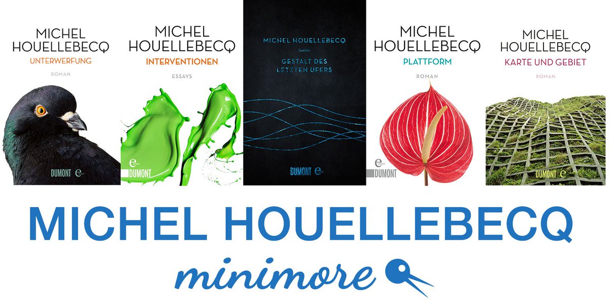 minimore_de's tweet photo. #minitipp 
MICHEL #HOUELLEBECQ auf minimore https://t.co/q7bqUIx1Yk https://t.co/6tuay541MA