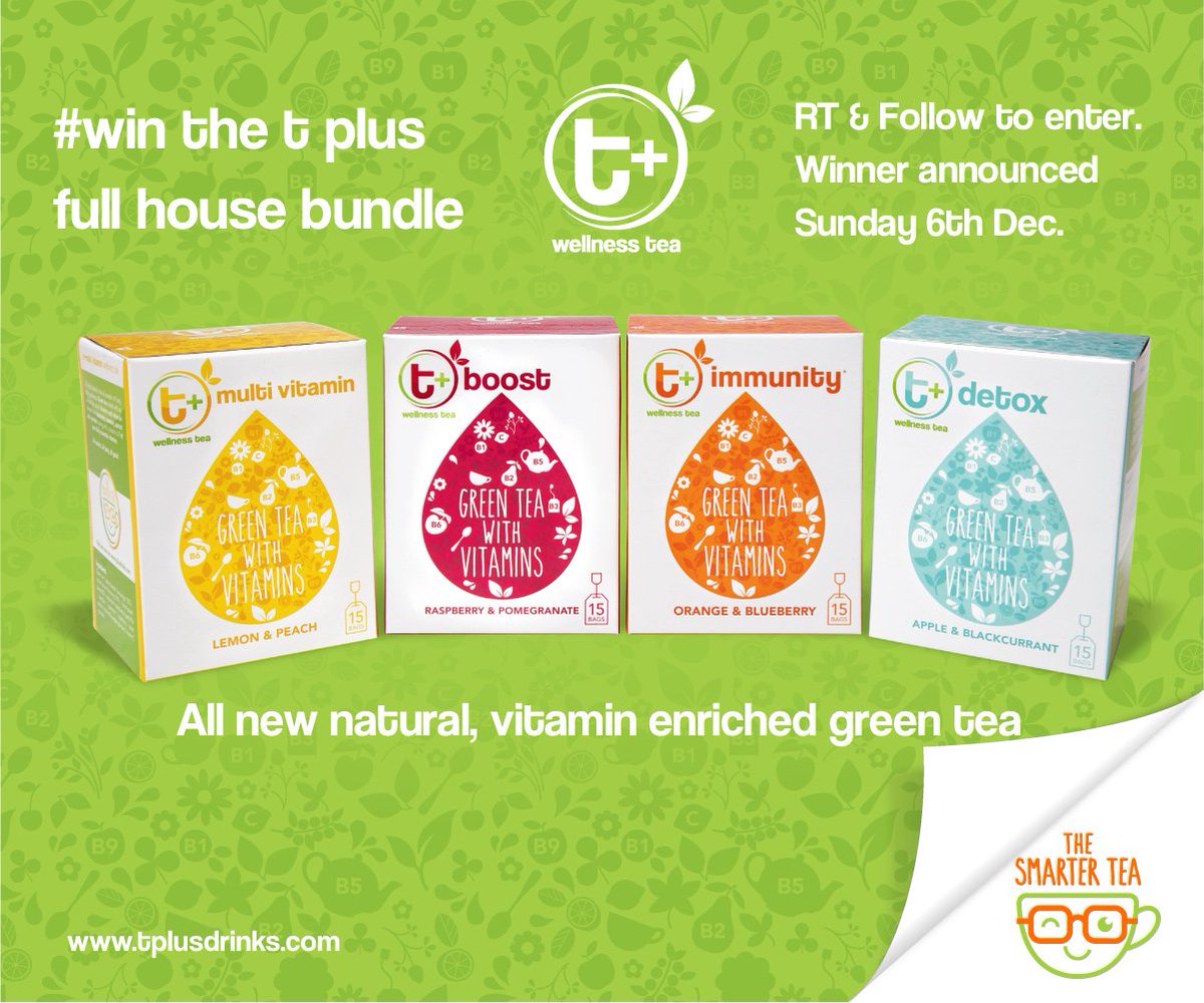 #competition time! #win a #winter warming t+ full house bundle green tea with vitamins. #RT &amp; Follow to enter.