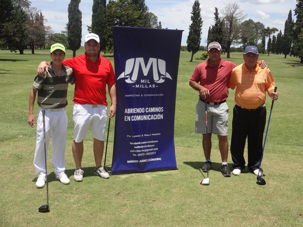 milmillasmc's tweet photo. Primera linea de la tarde: Gerbaudo - Lopez - Calcaterra - Ayuso. #CopaMilMillas #Golf @argmsjz https://t.co/tQsMoavT7n