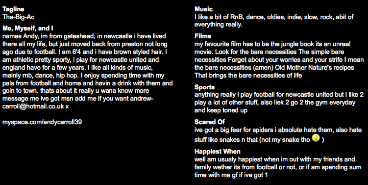 Henderson s Bebo Account LiverpoolFC