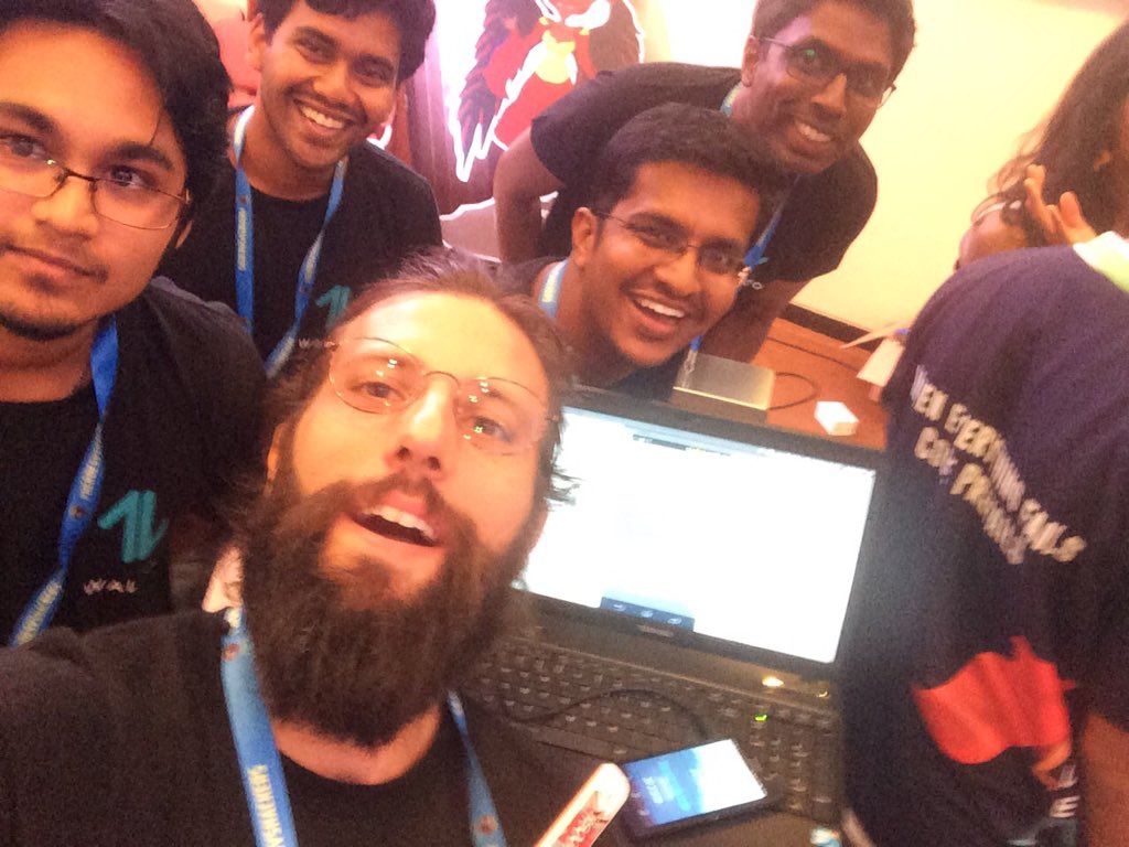 rajganesh's tweet photo. Walloo about to present our awesome app #Walloo #heroesvshackers #Seynse #Prototyze https://t.co/rd8OqW9Q5h