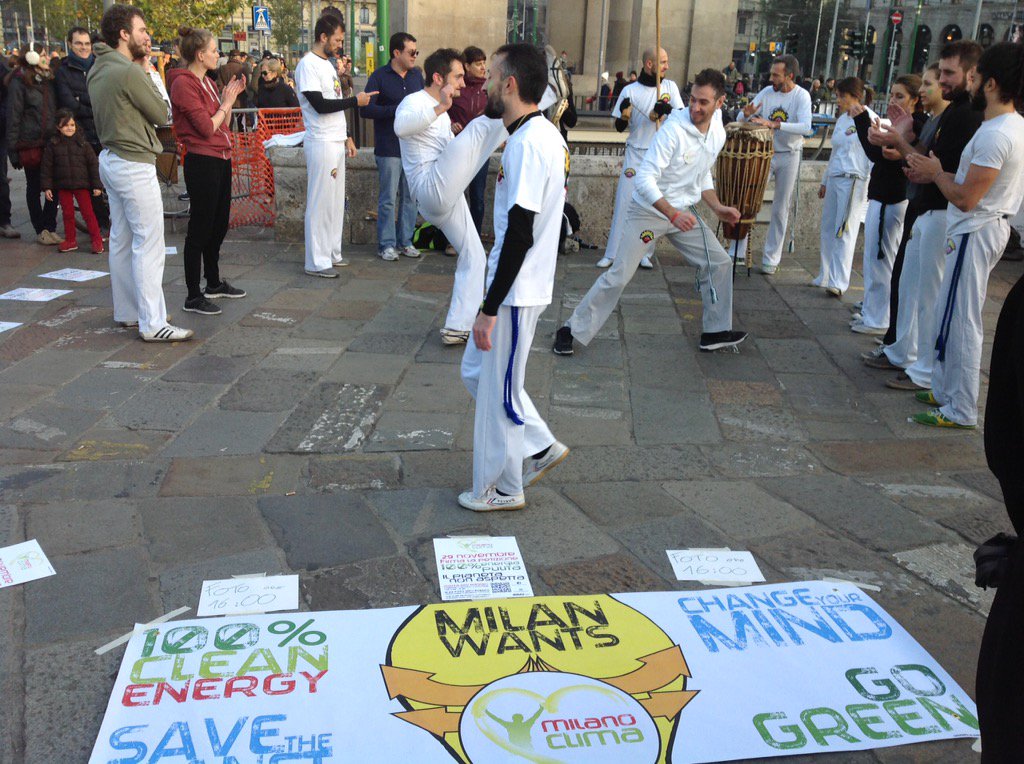 Roda di capoeira climatica #milanoperilclima #climatemarch