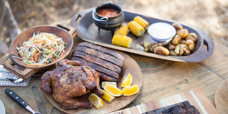 UltimateBraai's tweet photo. Great looking plate of food from @TeamSparkle101! Roast chicken with potatoes and pork belly! #UBM4 https://t.co/BF9I5TgvzP