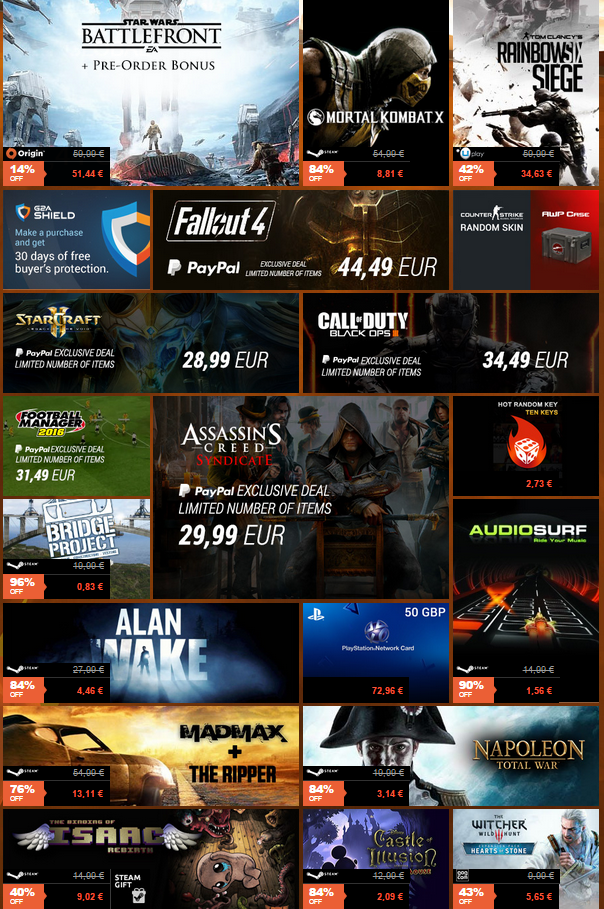 GangaGames's tweet photo. Super ofertas del fin de semana, viciate por muy poco! "Tienda G2A" : https://t.co/ZxFukArAsJ https://t.co/r9WyEzduEn