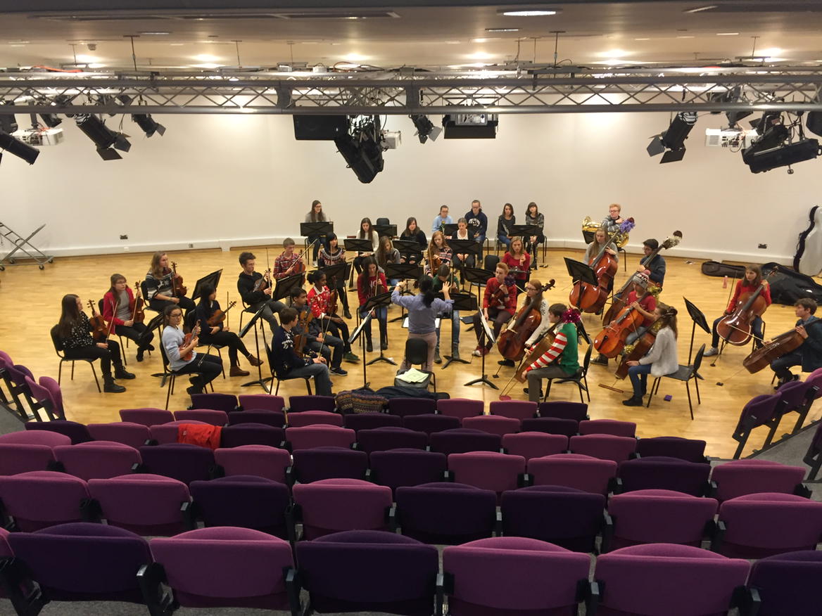 HMSStevenage's tweet photo. @hertsmusic Talented young musicians appreciating Hungarian Rhapsody. Well done to all involved. https://t.co/3zzYtspfs2