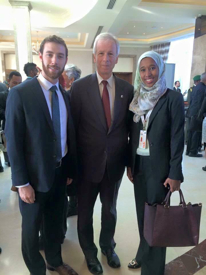 MohamedMOSalih's tweet photo. Proud to see #LdnOnt|er Aden Hamza representing Canada as a youth delegate at #CHOGM2015 @chogm2015mt https://t.co/If0GshiyCf