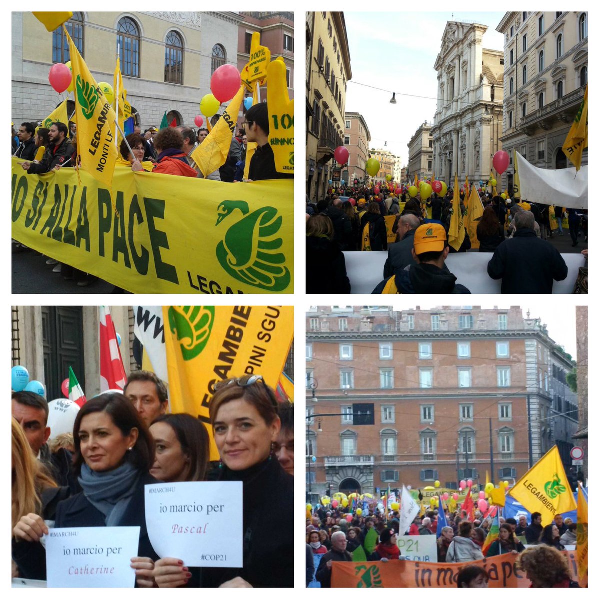 albriziom's tweet photo. Amazing:  20,000 took to the streets in Rome for the #ClimateMarch!
#march4you 
@Legambiente @Avaaz @CANIntl https://t.co/EpUwJqb80c