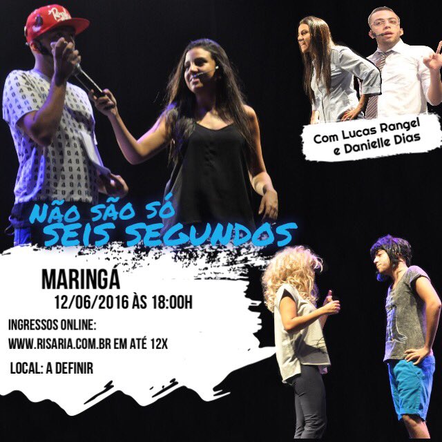NSSSSTour's tweet image. MARINGÁ
12/06/2016 - Domingo às 18h00 
LOCAL: Em breve
Ingressos: 
risaria.com.br