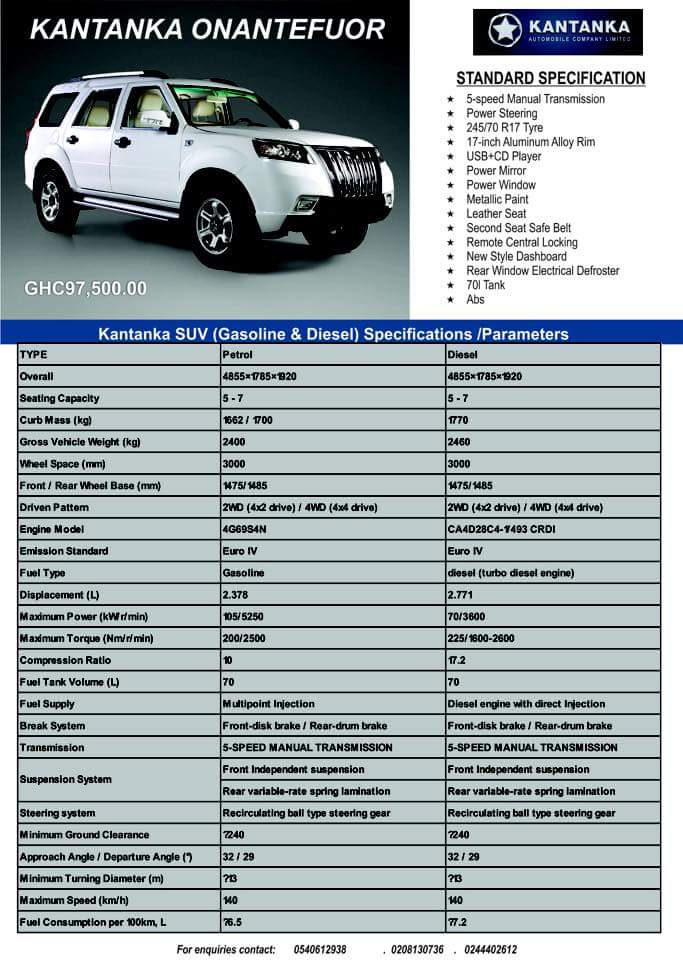 Abocco's tweet photo. Kantanka Onantefour 4x4. ₵97500. Great specs. #MadeInGhana car. #KantankaIsHere. #Morevim. #BuiltforGhana #Ghana

 https://t.co/5SERnwg2x4