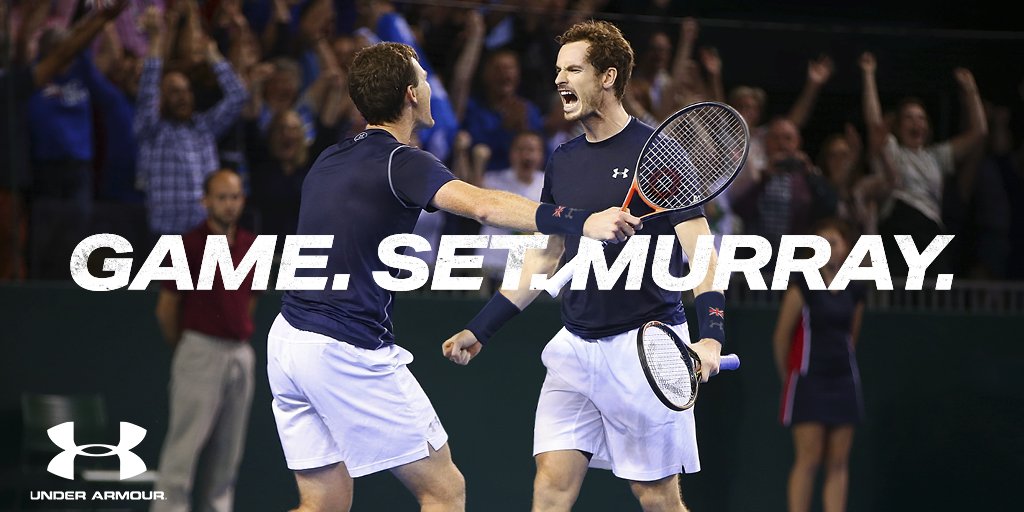 UnderArmour's tweet photo. The wait is over. #DavisCupFinal #IWILL https://t.co/7uaSZ0hcey