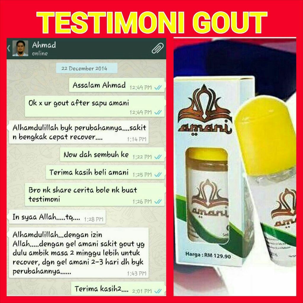 untuk yang mempunyai masalah lutut, sendi, tulang, gout dan lain2 lagi.
Kalu berminat wassap 0125269241😊