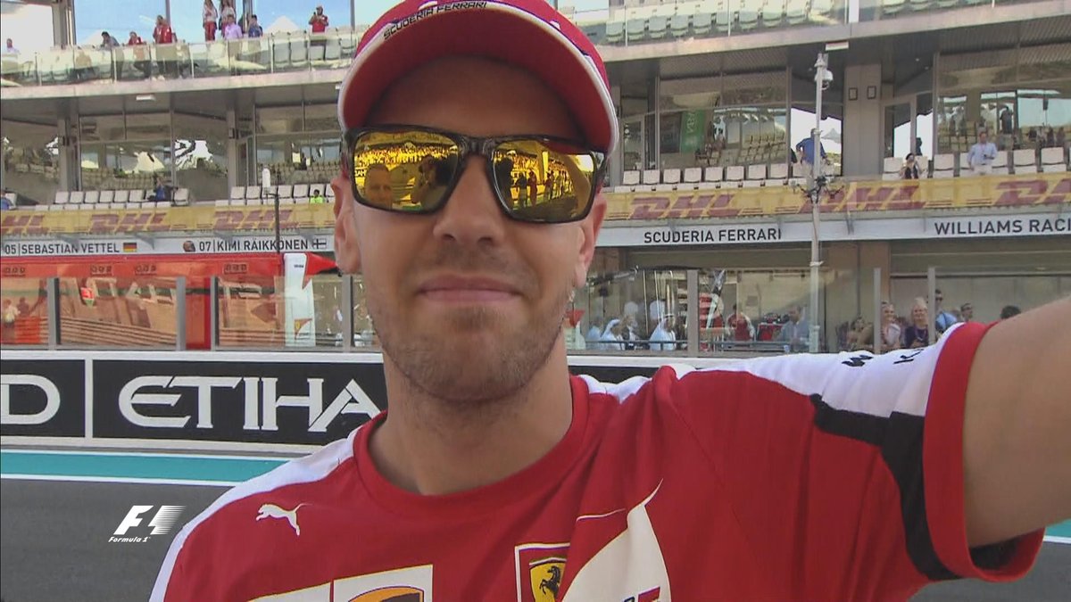 F1's tweet photo. Vettel: "I believe we can be better than Mercedes. I believe they're beatable. We're very fired up about next year" https://t.co/5ARPt4Q6ek