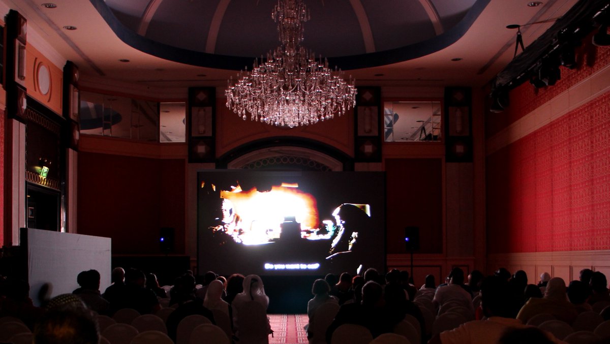 RoshmiaTheFilm's tweet photo. Lovely audience at @AljazeeraFilm Festival last night - Thank you, #Doha! #RoshmiaOnTour https://t.co/LqyDrbLLHY