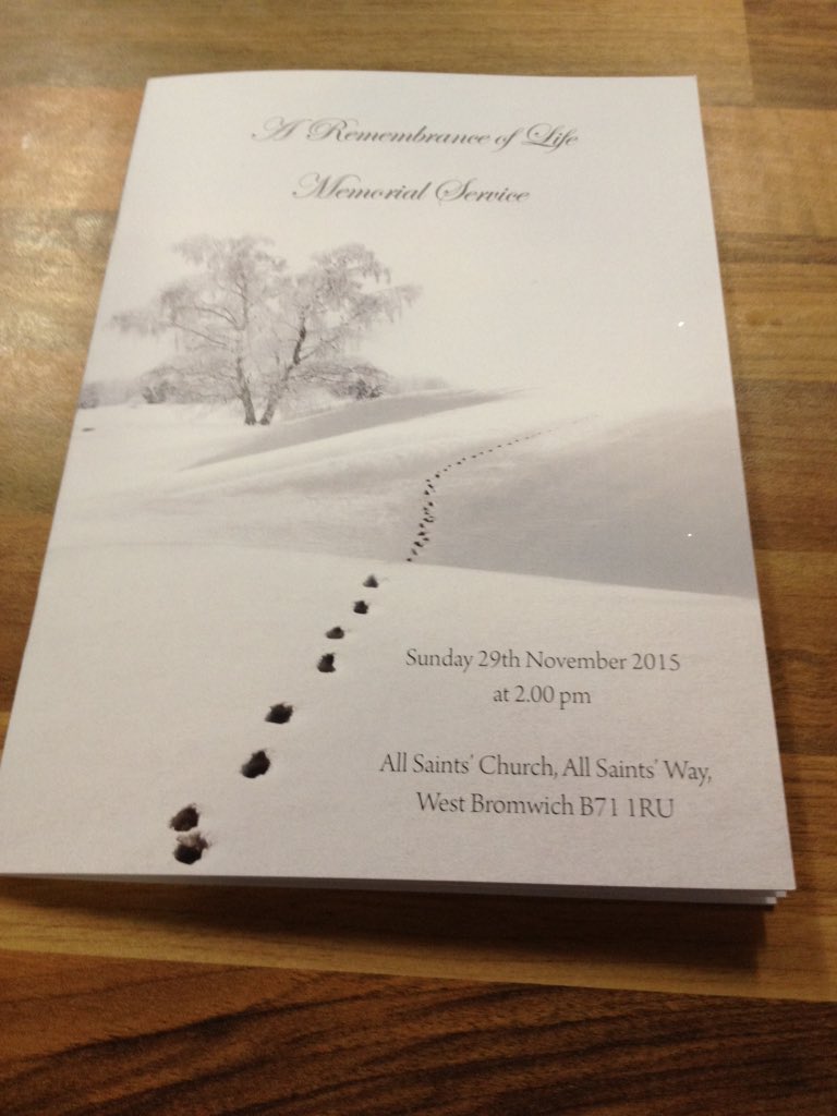 Westbromwich and Oldbury memorial service