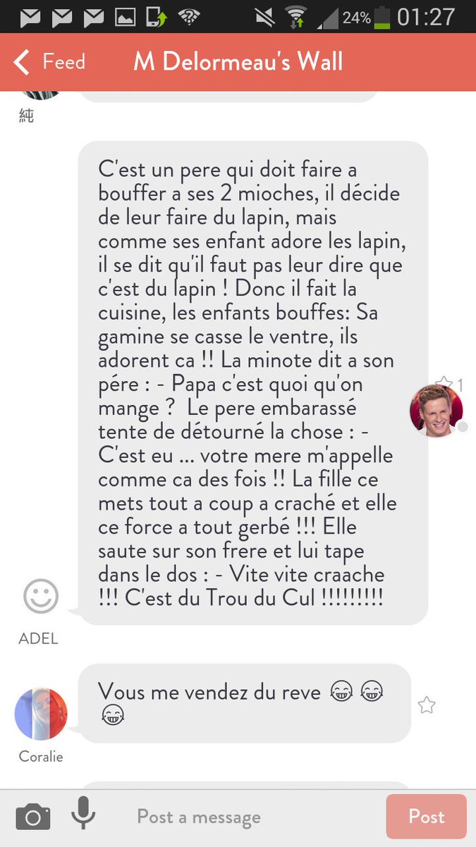 LesEnorasDuChat's tweet photo. @LesEnorasDuChat ACTION #BLAGUES sur l'appli de @Mdelormeau Merci a tous pour votre participation @mytriber #madapp https://t.co/JAcmTTD3GG