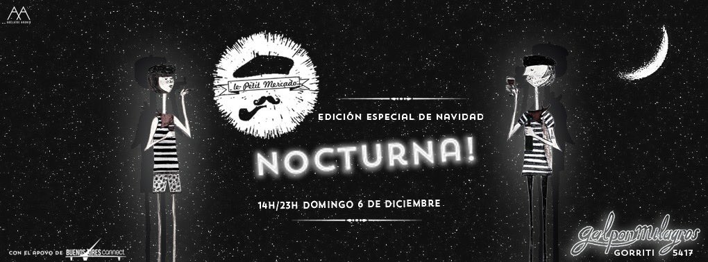 ¡El próximo domingo 6 de diciembre estaremos en Le Petit Mercado! Gorriti 5417, Palermo, 14h facebook.com/events/9024672…