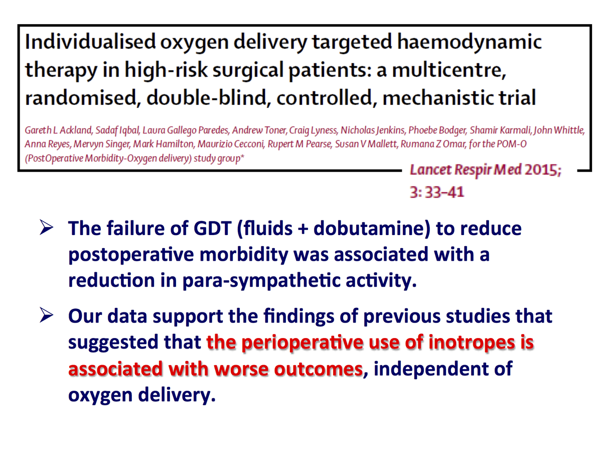 Fluid_Academy's tweet photo. #IFAD2015 Perel: caution as periop GDT with use of inotropes associated with worse outcome! @avkwong @AnesthCritCare https://t.co/yKSCBvpfFJ