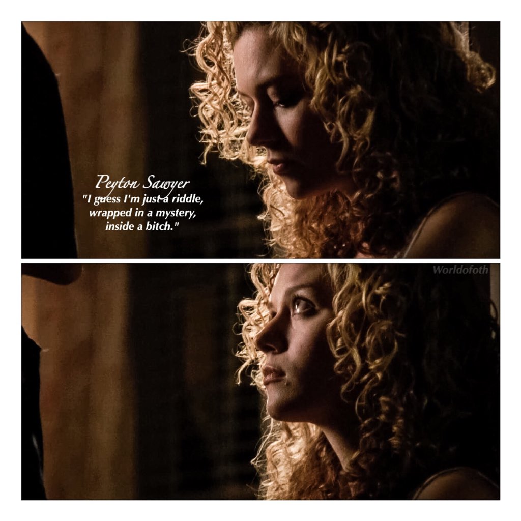 worldofoth's tweet photo. Those curls🙌 #PeytonSawyer https://t.co/Zft0iAiL8A