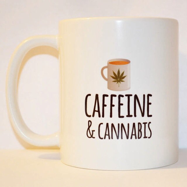 PouchAPalooza's tweet photo. Coffee Mug, #Caffeine &amp; #Cannabis  ☕ https://t.co/aXRXVGqAlM 🍁 #stoner #weed #wakeandbake #pothead #smoke #dab #mmot https://t.co/5ISNKJ5tBq