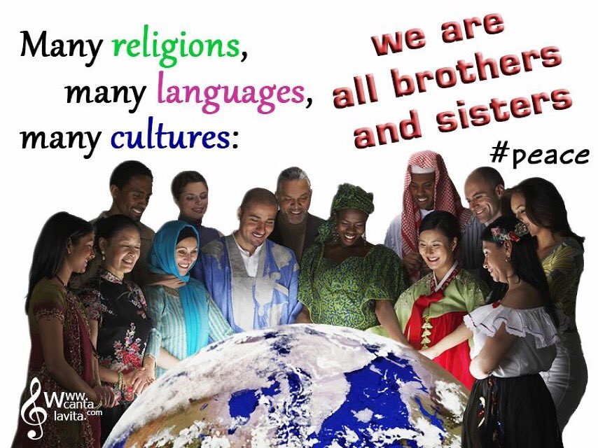 JesusHeals247's tweet photo. Today's message of peace from @Cantalavita
#PrayForPeace
#DifferentButUnited https://t.co/g9pfyMaLEX