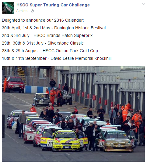 SaloonCarCup's tweet photo. Delighted to announce our 2016 Calender!
#SuperTCC https://t.co/FiAn81DJNJ