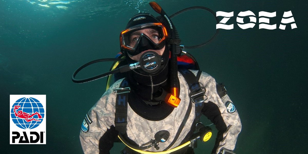 Webinar Gratuito "Buceo con Traje Seco" organizado por <a href="/PADI/">PADI</a> y <a href="/ZoeaMadrid/">ZOEA Madrid</a> inscribete en zoea.com/?p=99