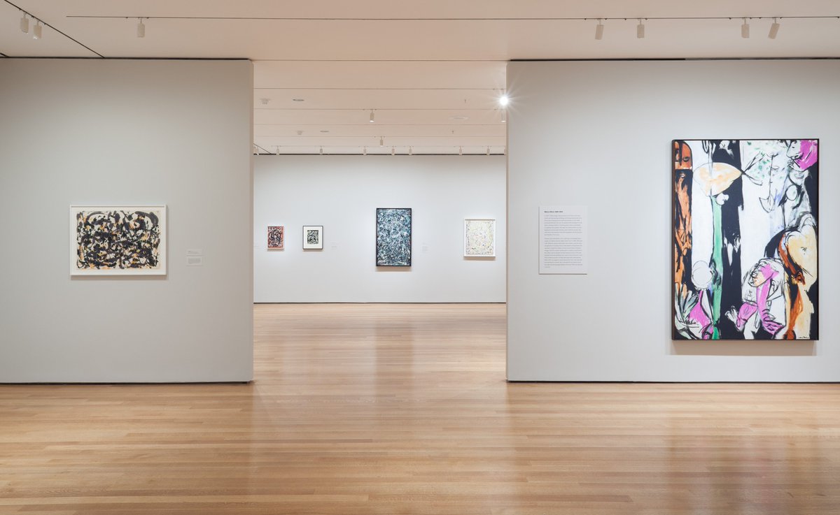 MuseumModernArt's tweet photo. See the evolution of Jackson Pollock's work in "Pollock: A Collection Survey, 1934–1954." https://t.co/aZrWZb3Ln2 https://t.co/iYjYm57a0l