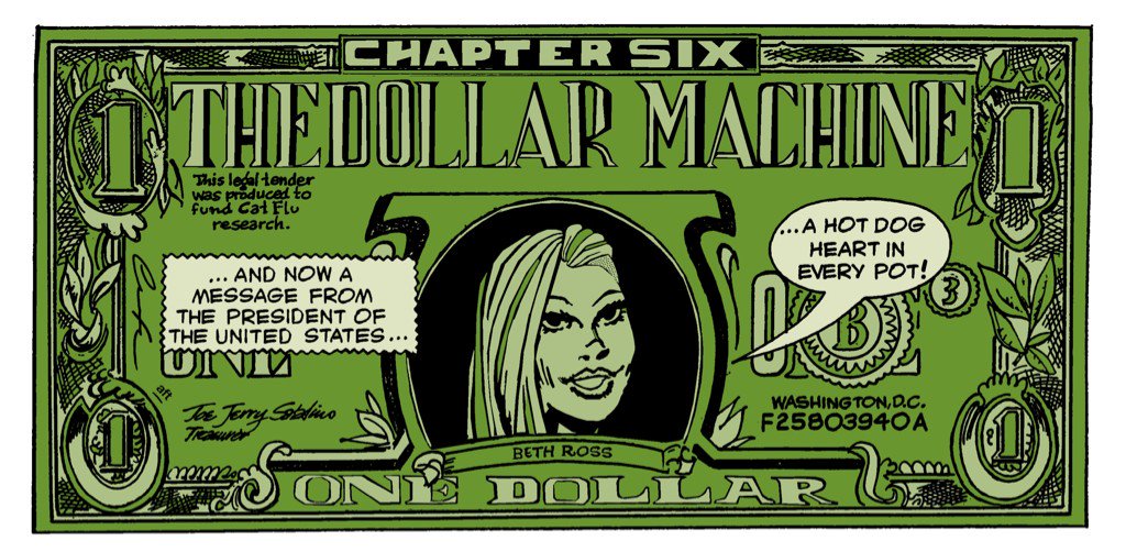 ChuckBrouilette's tweet photo. this week @DCComics #Prez 6 #CatFlu costs but #BethRoss is #onthemoney #capturingthecrazy #StateOfTheUnion @Manruss https://t.co/iBoe9OXZKl