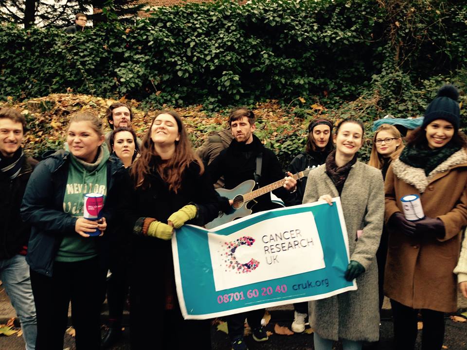 JJGulliford's tweet photo. So proud of my amazing friends who helped me raise an incredible £490.07 in 2 hours of busking @CR_UK #2015Challenge https://t.co/QRIE1PUW1l