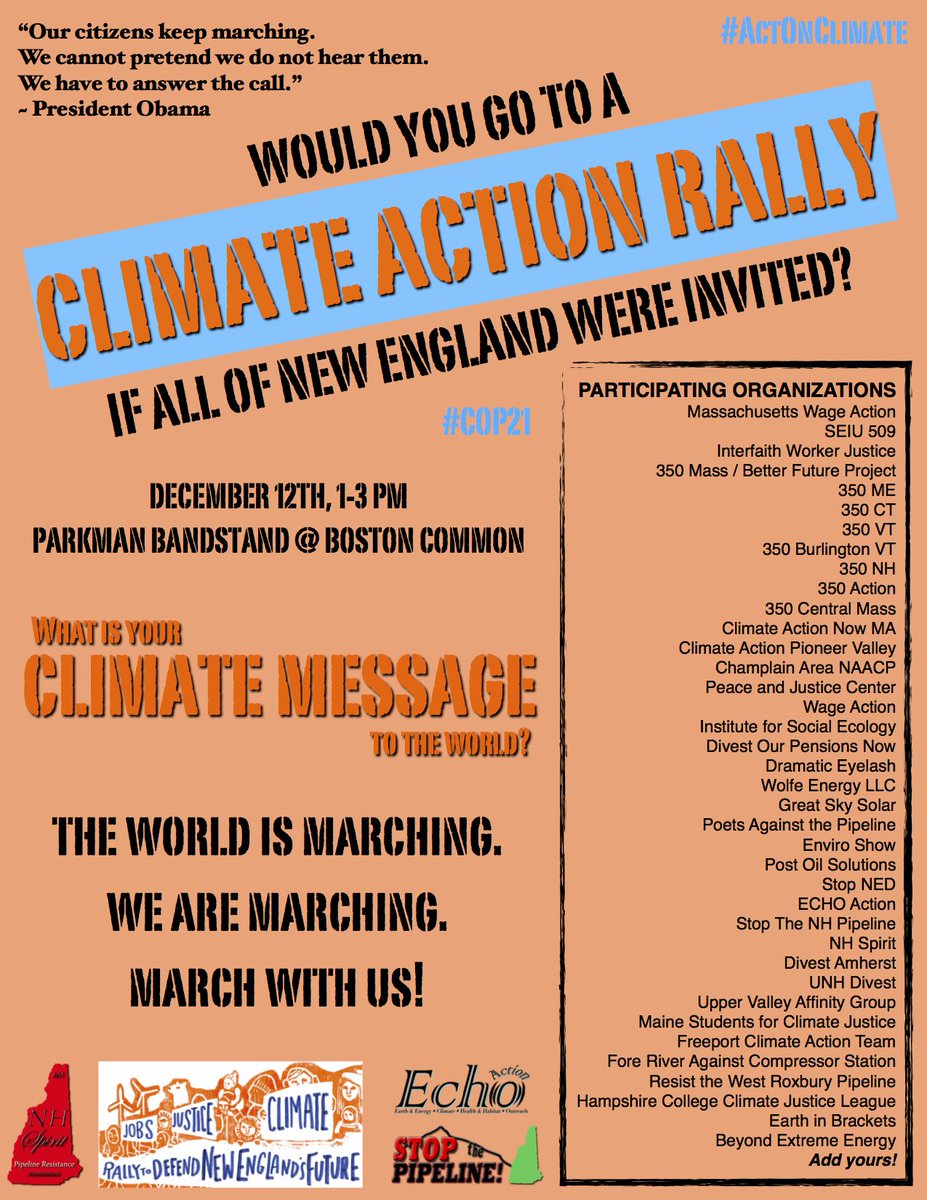 PinkEarthDancer's tweet photo. THE WORLD IS MARCHING. MARCH WITH US!
12/12 Boston Common, 1-3! What's your #ClimateMessage?
https://t.co/wiQZeIk0f7 https://t.co/LwNTl7yLnf