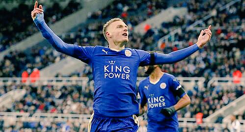 Footballtweet's tweet photo. 4 years ago, Jamie Vardy scored for Fleetwood against Gateshead in front of 768 fans.

What a journey it's been. https://t.co/HIEP89w9AK