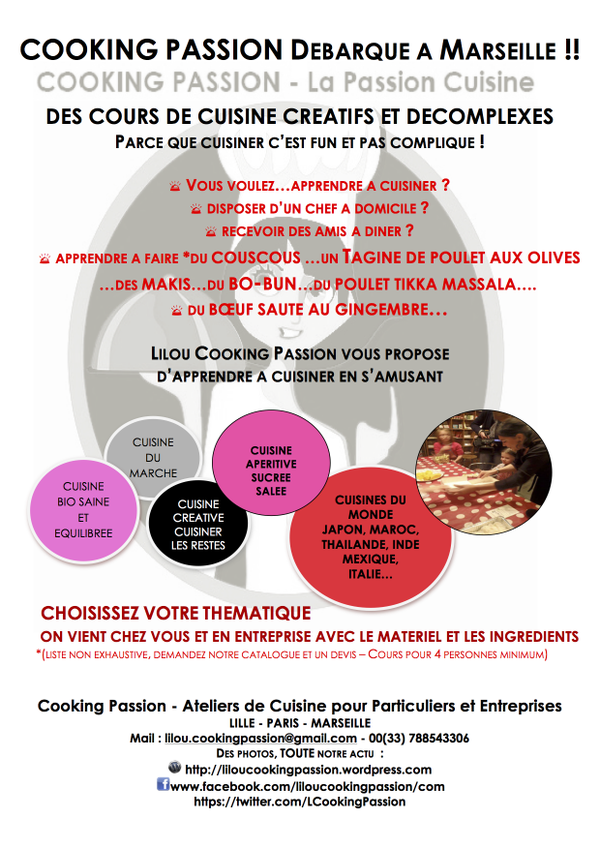 LCookingPassion's tweet photo. Soon Keep'nTouch Gagnez des cours de pâtisserie &amp; cuisine du monde fun et decompléxés en direct de @villemarseille https://t.co/PxKvxEAgmx