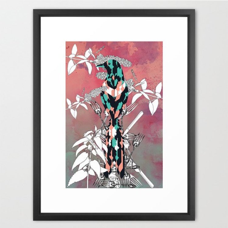 SupermarcheSt's tweet photo. The #magpie available now @society6 and https://t.co/mf6kkRK4Rq https://t.co/CreHuGJmQb https://t.co/u9GuqqJl0c