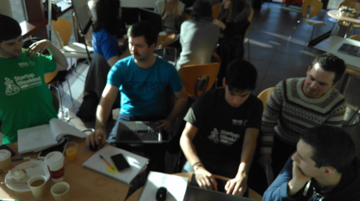 eimeark93's tweet photo. Less than an hour until the presentation is submitted! @_NeeDee is busy busy at day three of #swlimerick! 
#GSB2015 https://t.co/6stiFt6Ry7
