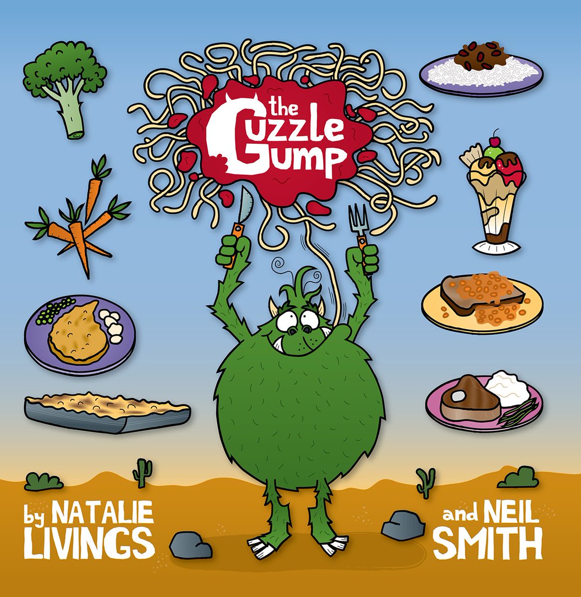 GuzzleGump's tweet photo. Book and now audiobook with its catchy tune &amp; funny sound effects is available from Amazon, iTunes #GiantCrumpets https://t.co/9YIxyoprnS