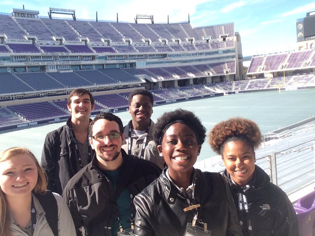 CCUinvolved's tweet photo. Your #CINOQuest Exec Board is at #TCU for #NODAEOI they are learning and having fun @KarSouth @djmase https://t.co/F3N3nkvRQf