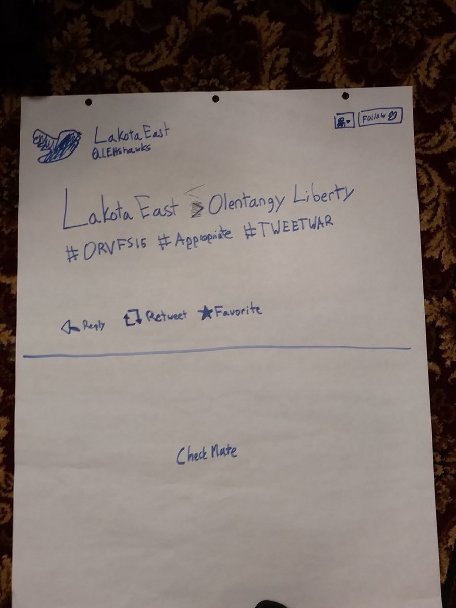 Timnothius's tweet photo. Fixed it for ya, @LEHShawks. #ORVFS15 #Tweetwar https://t.co/gQl3TIlFS7