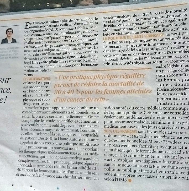 vfourneyron's tweet photo. "Le #SportSurOrdonnance, ça marche", notre tribune à lire dans le @leJDD et sur https://t.co/mlsjpFeDs3 #LoiSanté https://t.co/7OGAo5zFbE