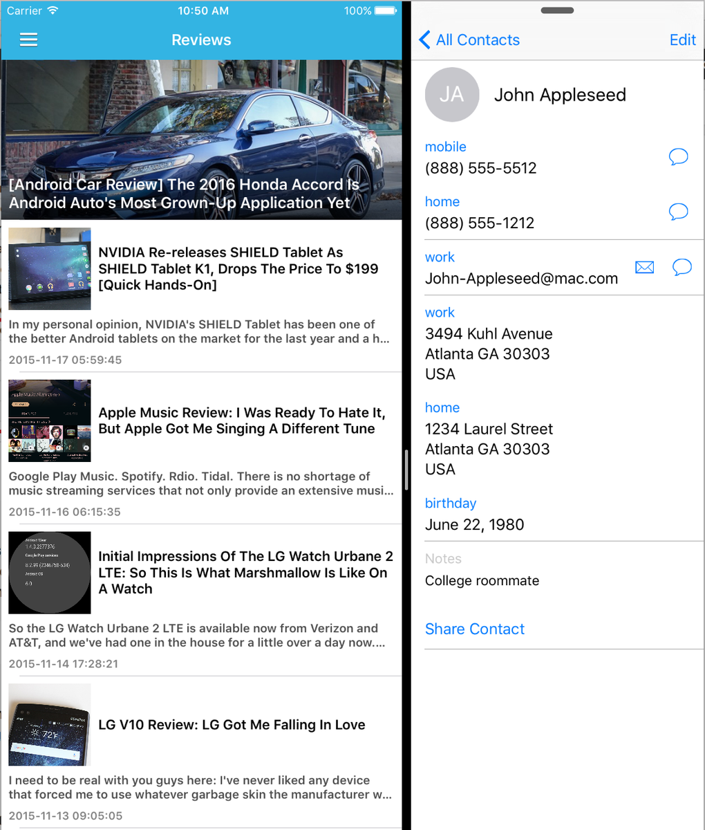 Sherdle's tweet photo. Our next Autolayout update for Universal for IOS brings great opportunity. Like support for the new Split-View mode. https://t.co/wbsJzL7OUD