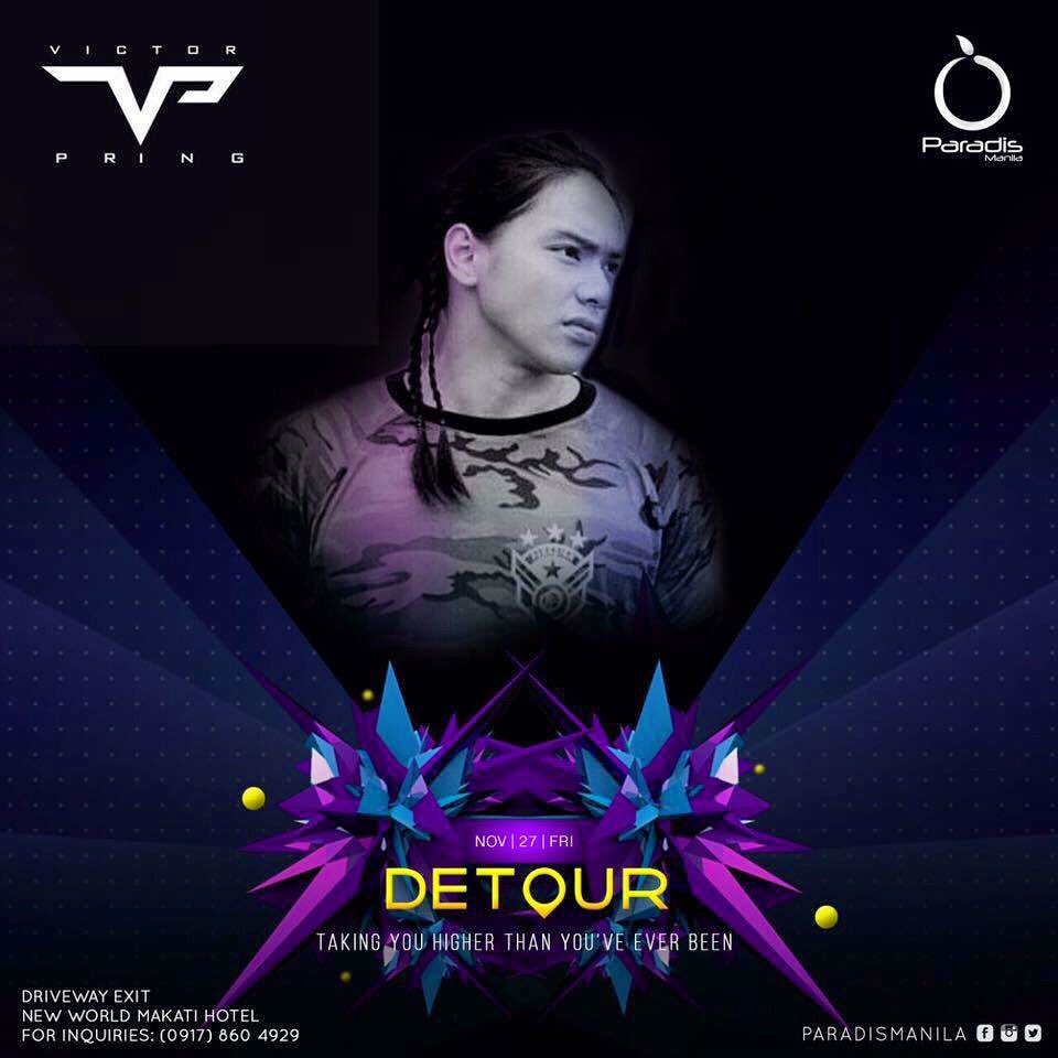 IamVictorPring's tweet photo. I will take you to Paradise this November 27, 2015. #LostInParadis #Detour #BeastOfTheEast https://t.co/QiXSDa6qAP
