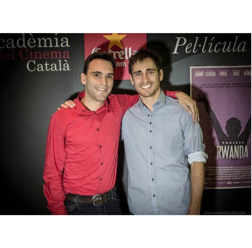 Raul_Tortosa's tweet photo. A l'estrena als @Cinemes_Girona de #ProjecteRwanda, candidata als Premis Gaudí @academiacinecat amb @Sergi_Cervera https://t.co/V2Kv8lBuIE