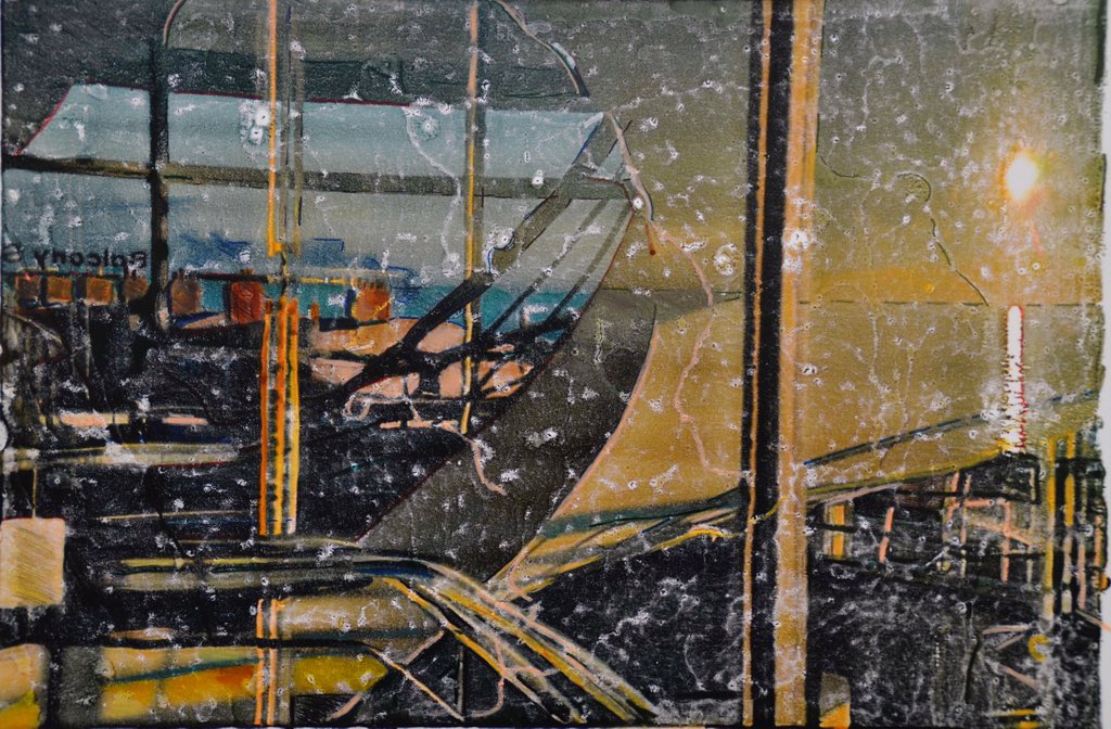 richardliley68's tweet photo. #delawarrpavilion Afternoon reflection #watercolour #inktransfer #Bexhill https://t.co/cPpPjnAmeg
