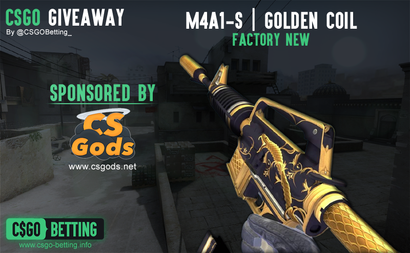 CSGOBetting_'s tweet photo. Golden Coil giveaway sponsored by https://t.co/6ojzTmfEy0 Enter @ https://t.co/FAHdpJgvab @ShoutRTs @RTGiveawaysGO https://t.co/nkB1fyYpno