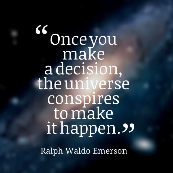 mazharbeig's tweet photo. Once you make a decision,
the universe conspires to make it happen

#leadership #startup #ThinkBIGSundayWithMarsha https://t.co/lctl35A3PR