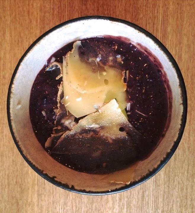 meljoyharvey's tweet image. Brunch in #Paris = my fave #dersou bo yu, blackrice veloute with tomme de savoie &amp;amp; scallops with clams 👏🏻