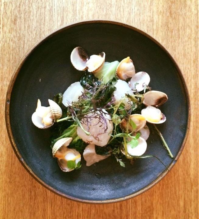 meljoyharvey's tweet image. Brunch in #Paris = my fave #dersou bo yu, blackrice veloute with tomme de savoie &amp;amp; scallops with clams 👏🏻