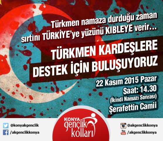 akgenclikkonya_'s tweet photo. İkindi namazında Şerafettin Camiinde buluşuyoruz sonrasında Türkmen kardeşlerimiz icin dua edeceğiz. Bekliyoruz... https://t.co/v7TbMjE7EX