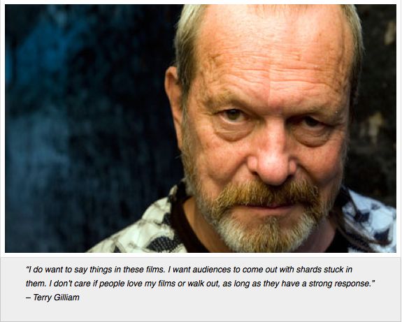 Happy birthday to the mighty Terry Gilliam! Which of his films is your best? Or are you more of a fan? 