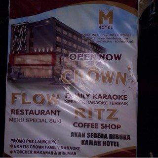 whiwyfaradhisa's tweet photo. Dalam rangka pre opening promo karaoke gratis At The M Hotel Pinrang Jl.Jend Sudirman...Cc: @Maumaumu @MksPromo https://t.co/uJKonI9Ar0